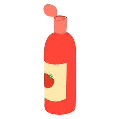 Red ketchup bottle