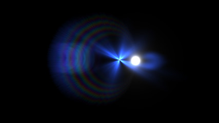 blue lens flare