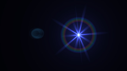 blue lens flare