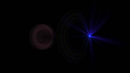 blue lens flare