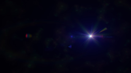 blue lens flare