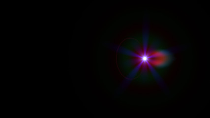 blue lens flare