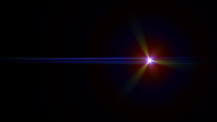 blue lens flare