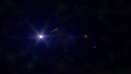blue lens flare