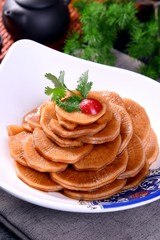 pancakes with sour cream and jam