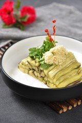 pasta with pesto sauce