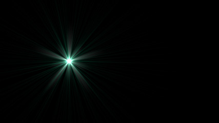 Obraz premium cyan lens flare