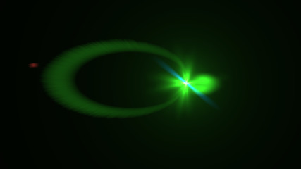green lens flare