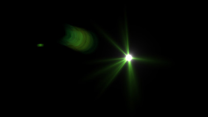 green lens flare