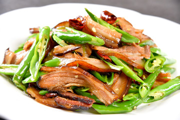 grilled meat with vegetables