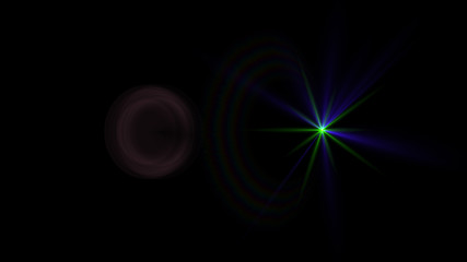 green lens flare