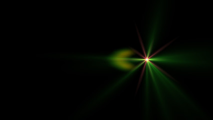 green lens flare