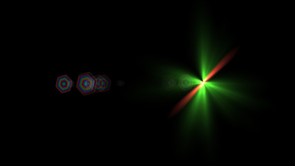 green lens flare