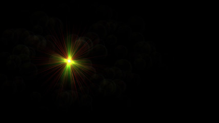 green lens flare