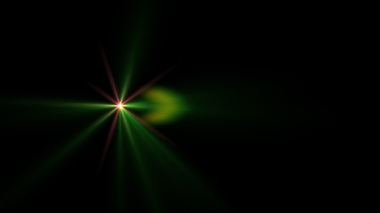green lens flare