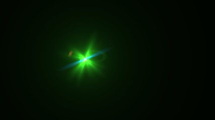 green lens flare