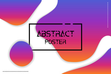 Colorful abstract vector poster. Illustration of background. Eps10