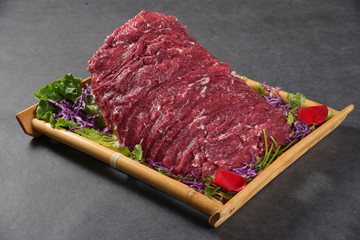 beef on a cutting board