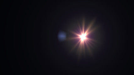light blue lens flare