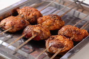 chicken on the grill