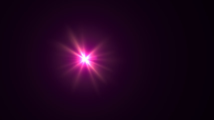 magenta lens flare