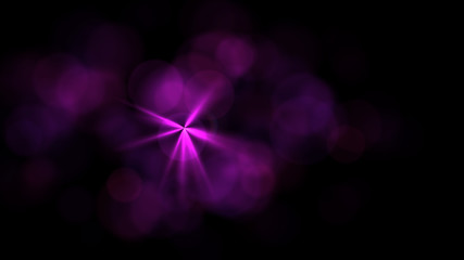 magenta lens flare