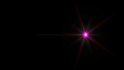 magenta lens flare