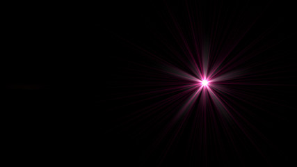 magenta lens flare