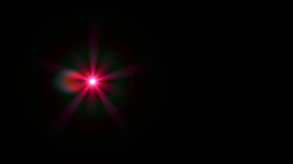 magenta lens flare