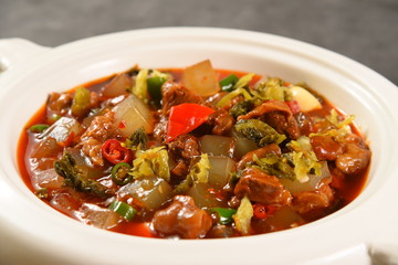 soup with meat and vegetables