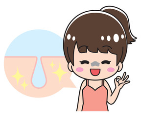 Young Woman Doing Pore Pack