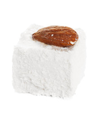 Tasty Turkish delight isolated on white