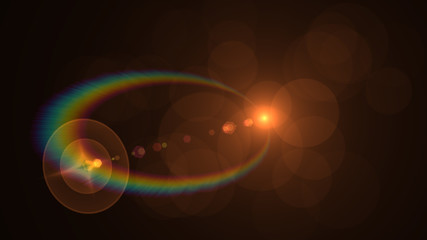 orange lens flare