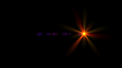 orange lens flare