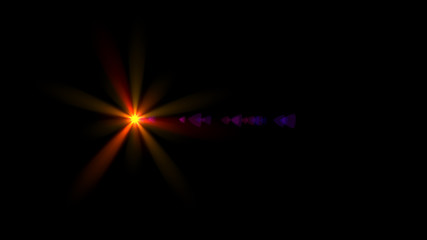 orange lens flare