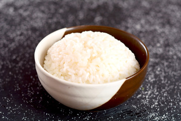 white rice in a bowl