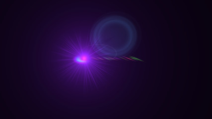 purple lens flare