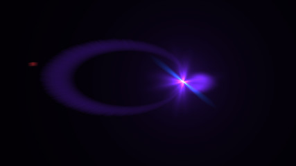 purple lens flare