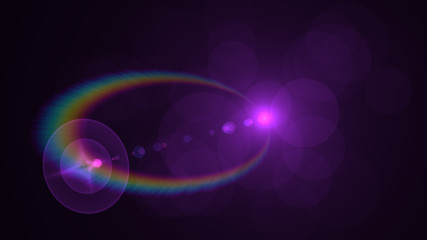 purple lens flare