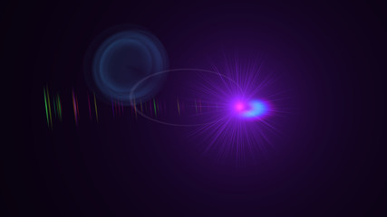 purple lens flare