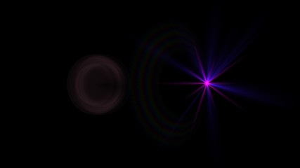purple lens flare