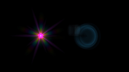 purple lens flare