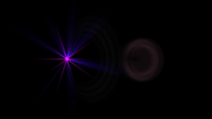 purple lens flare