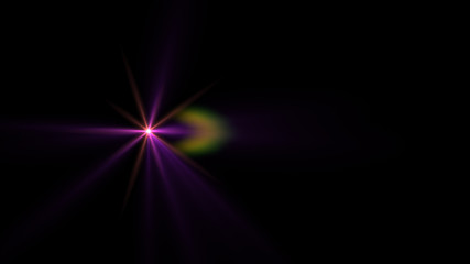 purple lens flare