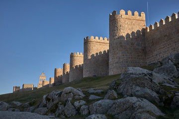 Obraz premium Avila, Spain, beautiful walled tourist city