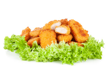 Crispy chicken nuggets