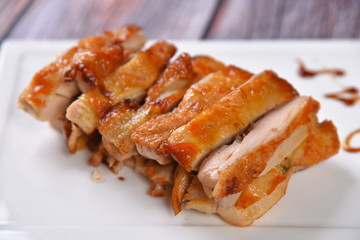 grilled chicken on plate
