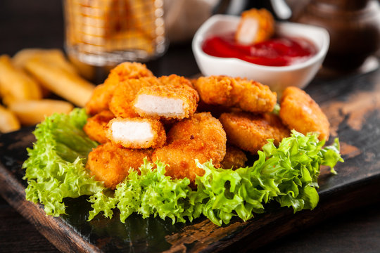 Crispy chicken nuggets