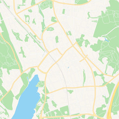Fototapeta na wymiar Jarvenpaa, Finland printable map