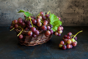 Grapes in the basket